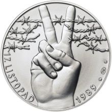 17. November 1989 - silver 1 Oz unc.