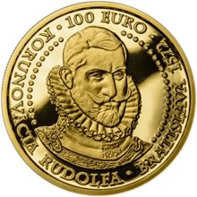 2022 - 100 € - Bratislavské korunovácie - 450. výročie korunovácie Rudolfa Au Proof
