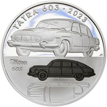 Náhled - 2023 Proof - 500 Kč Osobní automobil Tatra 603
