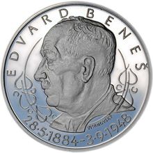 Edvard Beneš - 125. let narození - silver Proof