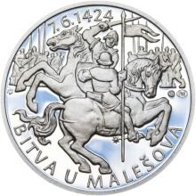Bitva u Malešova - 590. výročí silver antique