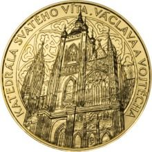 Gold investiční medal  Katedrála sv. Víta, Václava a Vojtěcha - 1 Kg