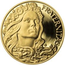 Svoboda, Rovnost, Bratrství II. - sada tří zlatých medailí Proof
