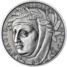 Giovanni Boccaccio - 700. výročí narození Ag patina