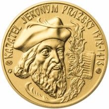Kazatel Jeroným Pražský - 600. výročí zlato unc.