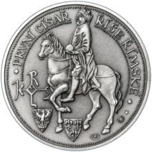 Karel I. Veliký - 1200. výročí úmrtí silver antique
