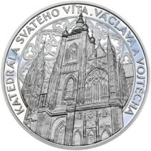 Silver medal Katedrála sv. Víta, Václava a Vojtěcha - 50 mm Proof