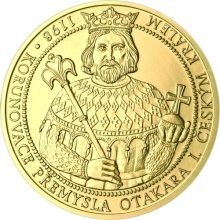 Korunovace Přemysla Otakara I. českým králem - zlato Proof