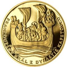 Ludvík IX. Francouzský - 800. výročí narození zlato unc.