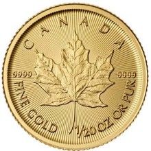 Náhled - Maple Leaf 1/20 Oz - Investiční zlatá mince