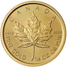 Náhled - Maple Leaf 1/4 Oz - Investiční zlatá mince