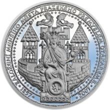 750 let od založení Menšího Města pražského Přemyslem Otakarem II. - silver Proof