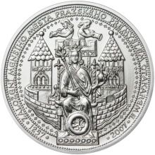 750 let od založení Menšího Města pražského Přemyslem Otakarem II. - silver unc.