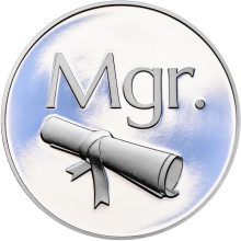 Mgr. - Titulární medal stříbrná