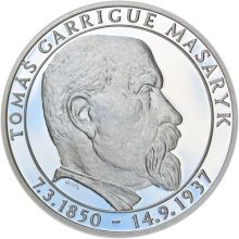 70 let od úmrtí Tomáše Garrigue Masaryka - silver Proof