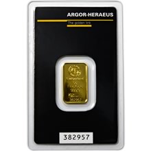 Argor Heraeus SA 5 grams - Investment gold bar