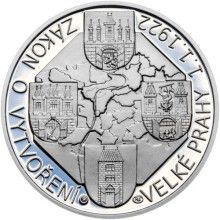 Zákon o vytvoření Velké Prahy - 95. výročí silver proof