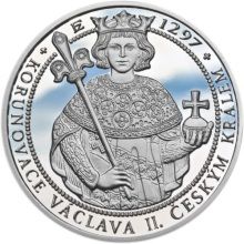 Korunovace Václava II. českým králem - silver Proof