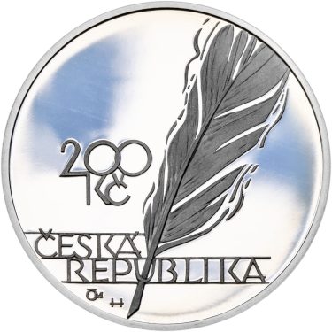 Náhled Reverzní strany - 200 Kč 2003 150. výročí narození Jaroslava Vrchlického