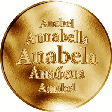 Náhled Averzní strany - Slovenská jména - Anabela - zlatá medaile