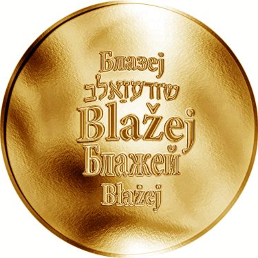 Náhled Averzní strany - Česká jména - Blažej - zlatá medaile