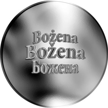 Náhled Averzní strany - Česká jména - Božena - stříbrná medaile