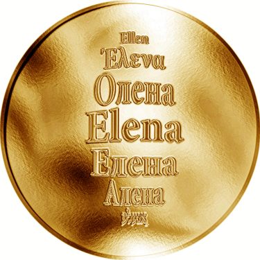 Náhled Averzní strany - Česká jména - Elena - zlatá medaile
