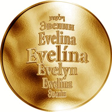 Náhled Averzní strany - Česká jména - Evelína - zlatá medaile