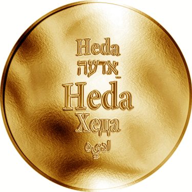 Náhled Averzní strany - Česká jména - Heda - zlatá medaile