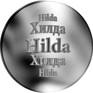 Náhled Averzní strany - Slovenská jména - Hilda - velká stříbrná medaile 1 Oz
