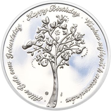 Náhled Reverzní strany - Medaile k životnímu výročí 70 let - 1 Oz stříbro Proof