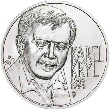 Náhled Averzní strany - Karel Kryl - 70 - 1 Oz stříbro patina