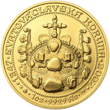 Náhled Reverzní strany - 660 let od Korunovace Karla IV. českým králem  - zlato b.k.
