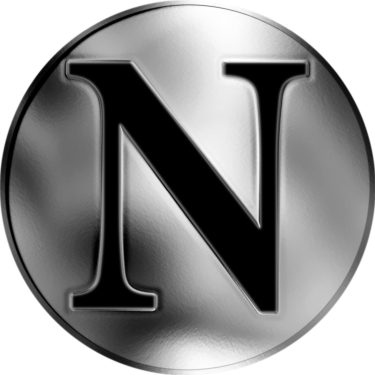 Náhled Reverzní strany - Česká jména - Natálie - velká stříbrná medaile 1 Oz