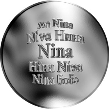 Náhled Averzní strany - Česká jména - Nina - stříbrná medaile