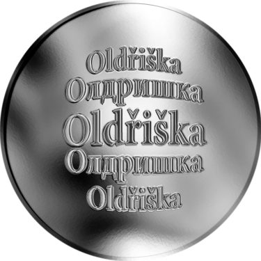 Náhled Averzní strany - Česká jména - Oldřiška - stříbrná medaile