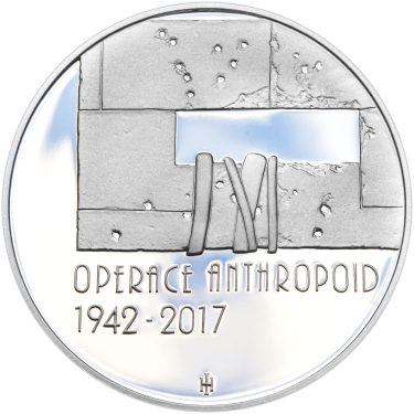 Náhled Averzní strany - 2017 Proof - 200 Kč Operace Anthropoid