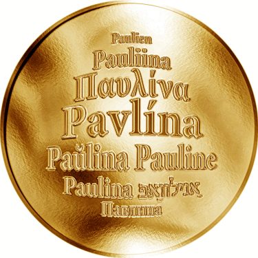 Náhled Averzní strany - Česká jména - Pavlína - zlatá medaile