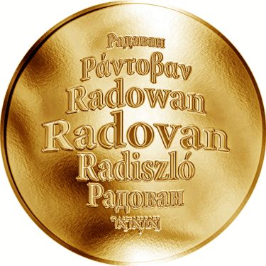 Náhled Averzní strany - Česká jména - Radovan - zlatá medaile