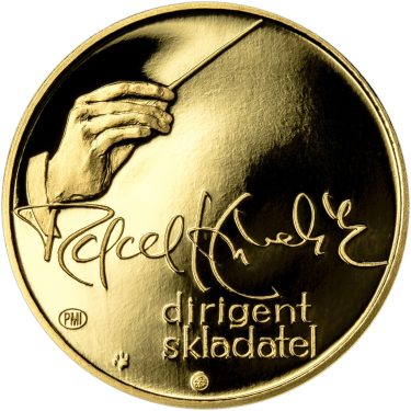 Náhled Reverzní strany - Rafael Kubelík - 100. výročí narození zlato proof