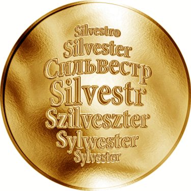 Náhled Averzní strany - Česká jména - Silvestr - zlatá medaile