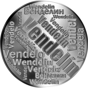 Náhled Averzní strany - Česká jména - Vendelín - velká stříbrná medaile 1 Oz