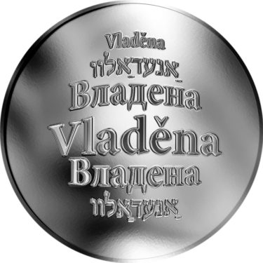 Náhled Averzní strany - Česká jména - Vladěna - stříbrná medaile