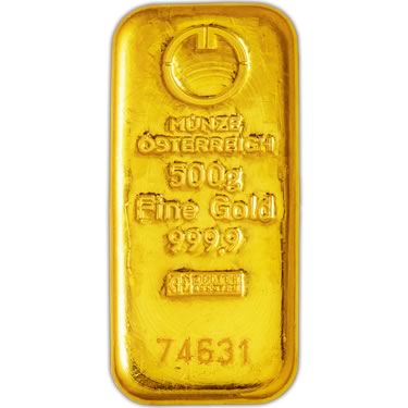 Náhled Averzní strany - Münze Österreich 500 gramů - Investiční zlatý slitek