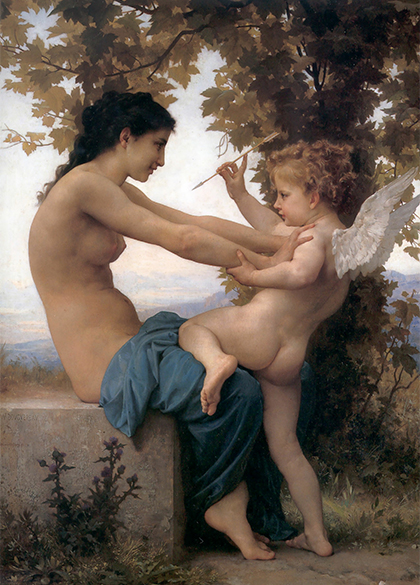Girl Defending love. William-Adolphe Bouguereau